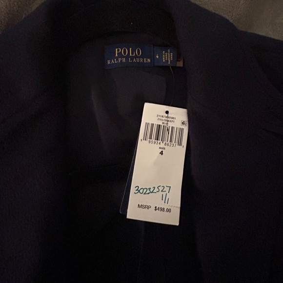 Wool Flannel Blazer Polo Ralph Lauren SZ 4 NWT - Picture 5 of 5